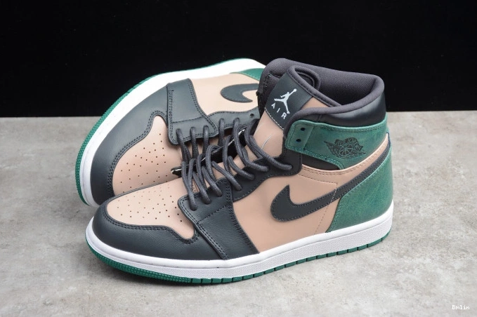 Bmlin Shoes AH7389-203 Bio Beige Air Jordan Green High 1 Retro Mystic Anthracite 0726